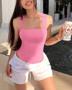 Frauen gerippt ärmellose Körperform ung Bauchs traffung und Hüft straffung Overall