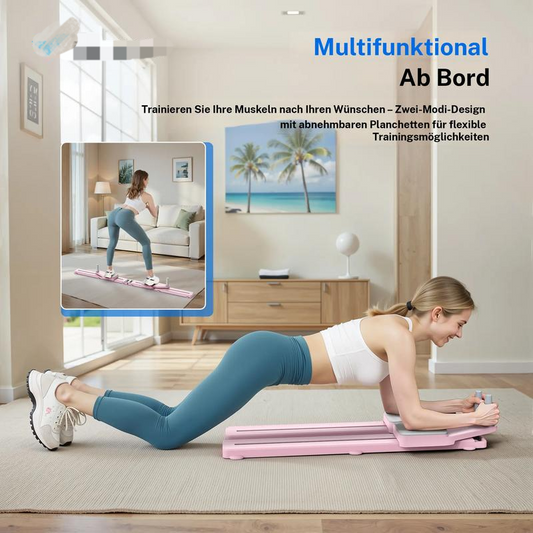💃🌟 Pilates-Reformer mit Timer & Widerstandsbändern ✨💪 Faltbarer Multifunktionstrainer für Bauch, Rücken, Schultern & Beine – effizientes Home-Workout, kompakt & langlebig