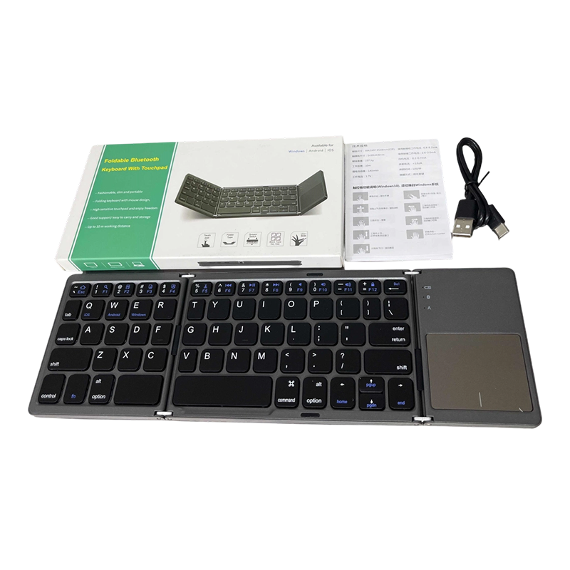 ⌨️📱 Ultradünne faltbare Mini-Bluetooth-Tastatur ✨⚡ – kabellos, leise, ideal für Tablet & Laptop, perfekt für Home-Office & Business-Reisen, klappbar & stylisch