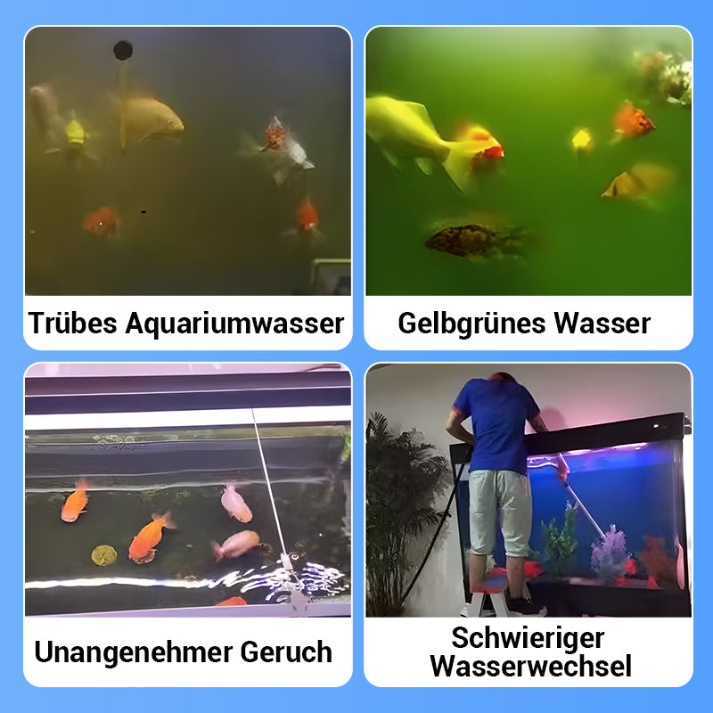 🚀💧Wasserreinigungstablette für Aquarien kaufen 5 und erhalten 5 gratis♻️💧 – Leistungsstarke Reinigung, klares Wasser, gesunde Fische
