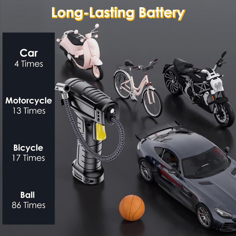 ⚡🔧 50 % Rabatt – Tragbarer Akku-Luftkompressor 🚗🖥️ mit Digitalanzeige: Reifenfüllung in 1 Min, für Auto/Fahrrad/Ball – platzsparend & kabellos. 🎯 Sofort einsatzbereit.