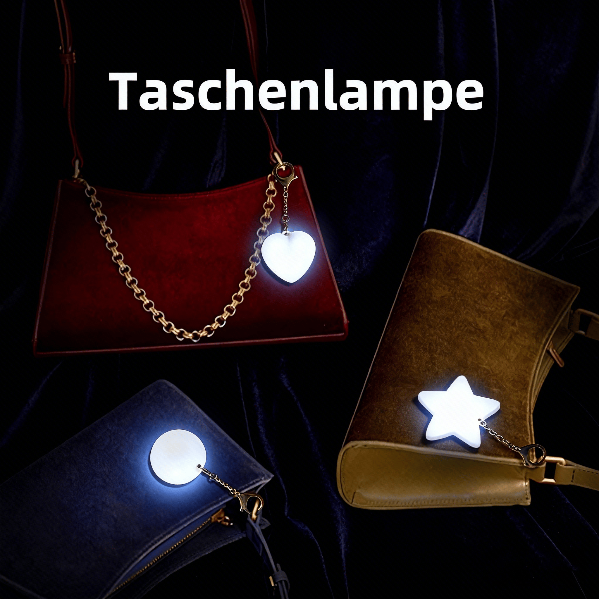 💗🌙 Berührungsempfindlicher USB-Aufladbarer LED-Anhänger – Perfekter Begleiter für Abenteuer & Gemütlichkeit! ✨🌟