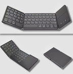 ⌨️📱 Ultradünne faltbare Mini-Bluetooth-Tastatur ✨⚡ – kabellos, leise, ideal für Tablet & Laptop, perfekt für Home-Office & Business-Reisen, klappbar & stylisch