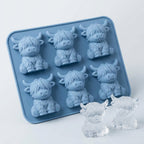 🐰🐮 3D Highland-Cow Eiswürfelform 🧊🎁 Kreative Silikonform für charaktervolle Drinks, Partys & besondere Geschenke – 50% Oster-Special sichern!