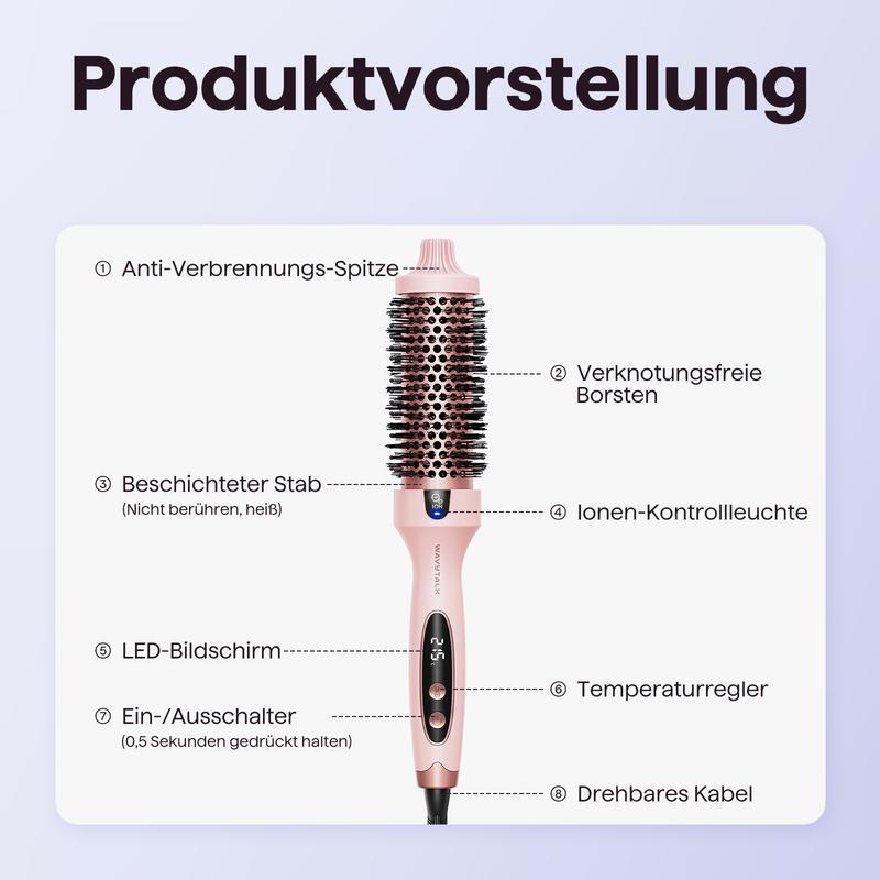 ✨💨 Wavytalk Premium-Wärmebürste – 50% Rabatt + gratis Versand: max. Volumen & traumhafte Wellen in 10 min 🔥💯