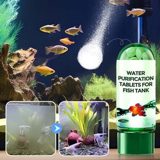 🚀💧Wasserreinigungstablette für Aquarien kaufen 5 und erhalten 5 gratis♻️💧 – Leistungsstarke Reinigung, klares Wasser, gesunde Fische