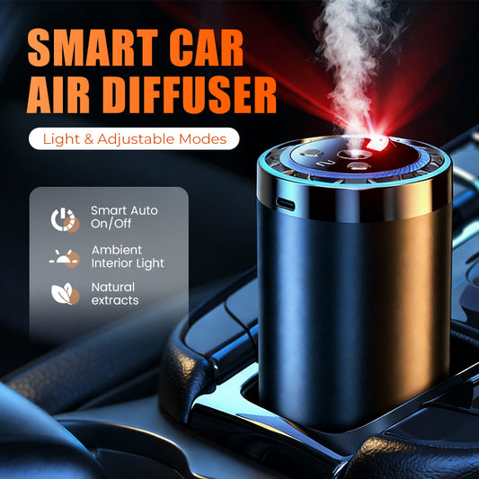 🚗✨ Auto-Duftspender mit Smart Start – Verwandelt Ihren Fahrzeuginnenraum sofort in eine Wohlfühloase! 🌿💧 5-stufige Nano-Zerstäubung, 300% intensivere Aromen – natürlich und anpassbar für jedes Auto. Elegantes Licht inklusive.