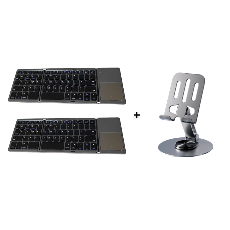 ⌨️📱 Ultradünne faltbare Mini-Bluetooth-Tastatur ✨⚡ – kabellos, leise, ideal für Tablet & Laptop, perfekt für Home-Office & Business-Reisen, klappbar & stylisch