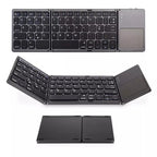 ⌨️📱 Ultradünne faltbare Mini-Bluetooth-Tastatur ✨⚡ – kabellos, leise, ideal für Tablet & Laptop, perfekt für Home-Office & Business-Reisen, klappbar & stylisch