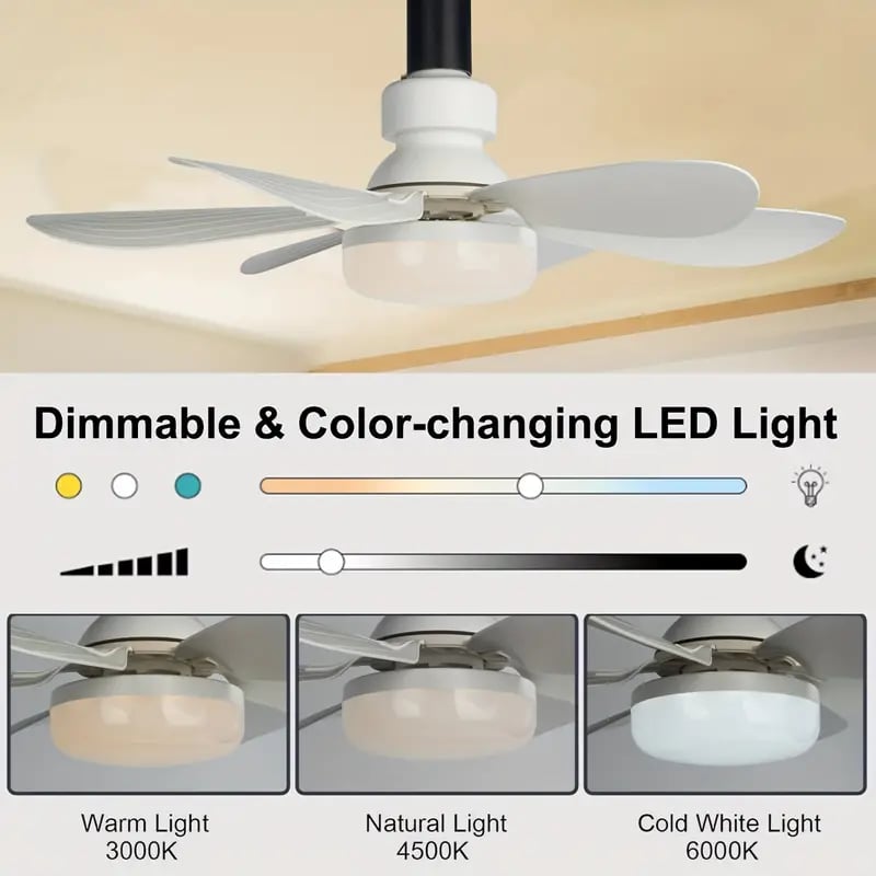 💡 LIMITED-TIME 50% RABATT! ✨ 2-IN-1 Deckenventilator & Licht – Tragbar, Fernbedienung