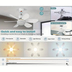 💡 LIMITED-TIME 50% RABATT! ✨ 2-IN-1 Deckenventilator & Licht – Tragbar, Fernbedienung