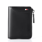 🛡️🛡️Anti-Lese-Chip-Schutz👜👜Herren-Geldbörse aus Leder mit Reißverschluss (RFID-geschützt)