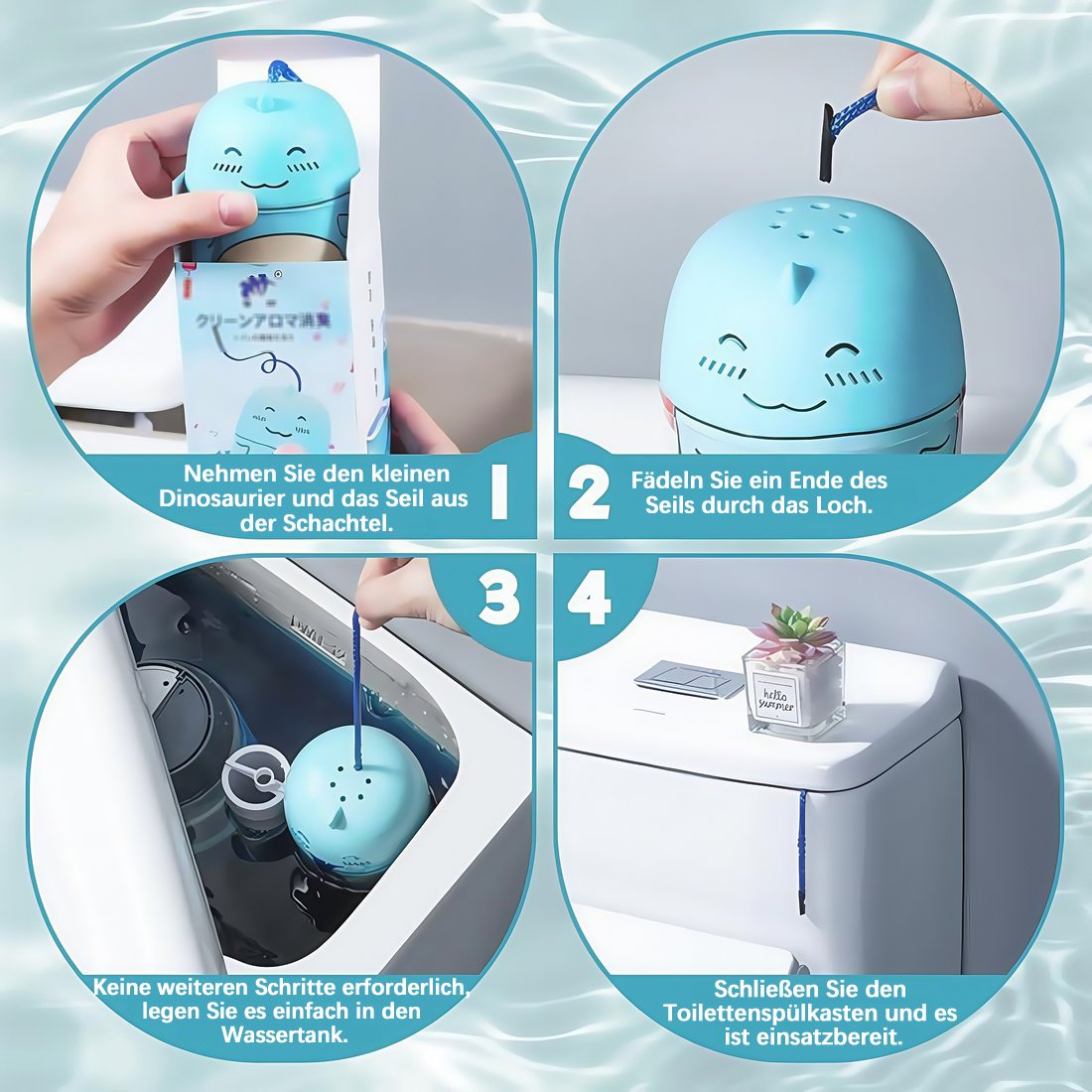 ✨🧼 2-in-1 WC-Reiniger & Lufterfrischer – Strahlende Sauberkeit & frischer Duft🍃✨ für Ihr Badezimmer! Einfach in die Toilette hängen – für langanhaltende Frische bei jeder Spülung.