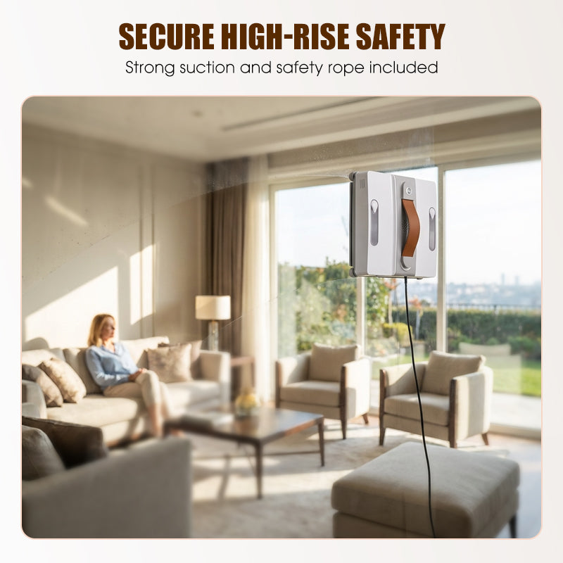 🧹✨ Fensterreinigungsroboter mit Smart Dual Spray – 8-facher Sicherheit, streifenfrei & zeitsparend ✨🧹 Ideal für Hochhaus-Bewohner und glatte Oberflächen!