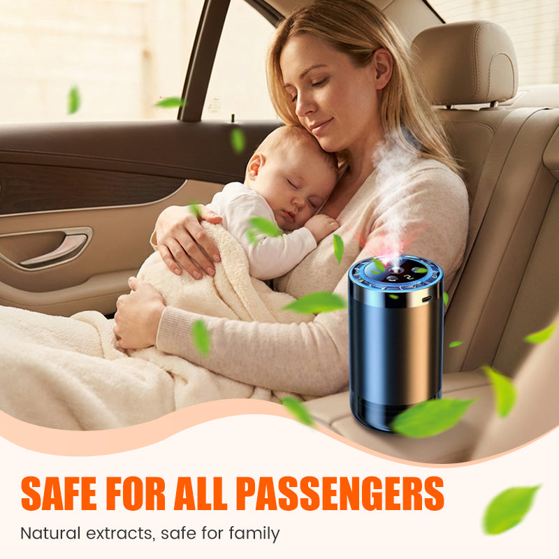 🚗✨ Auto-Duftspender mit Smart Start – Verwandelt Ihren Fahrzeuginnenraum sofort in eine Wohlfühloase! 🌿💧 5-stufige Nano-Zerstäubung, 300% intensivere Aromen – natürlich und anpassbar für jedes Auto. Elegantes Licht inklusive.