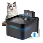 🐾💧 Kabelloser, geräuscharmer Katzenbrunnen 2,2L mit Bewegungssensor 🚰🐱 Batteriebetriebener Trinkbrunnen für Hunde & Katzen. Fördert die Wasseraufnahme, ideal für Haushalte mit mehreren Haustieren. Einfache Reinigung.