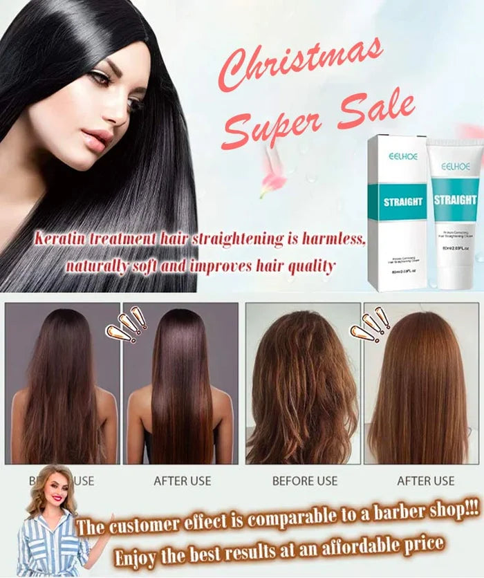 💆‍♀️ KAUFEN 3 ERHALTEN 2! ✨ Seiden- und Keratin-Haarglättungscreme - Professionelle Frizz-Kontrolle mit Hitzeschutz für Geschmeidiges & Glänzendes Haar bis zu 48H 🌟🧖‍♀️