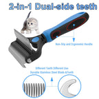 🐾🐾 Doppelpack-Spardeal: 2 kaufen, 1 gratis! 🧼🐱 Professionelles Fellpflege-Enthaarungstool für Hunde & Katzen – entfernt sanft lose Haare, schonend zur Haut, leicht zu reinigen.