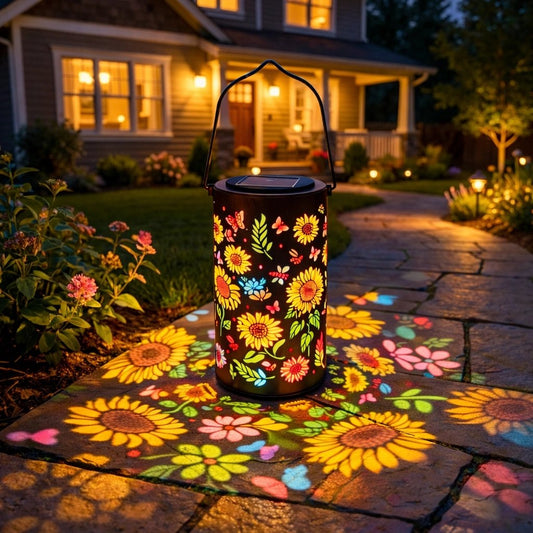 🌞💡Hängende Solar-Schattenlaterne✨🔆Durchbrochenes Design – 50 % Rabatt – Wetterfest & autonomes Laden – Für Terrasse & Garten – Zauberhafte Lichtmuster ohne Stromkosten