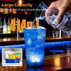 🥤✨ Wasseraktivierter LED-Leuchtbecher mit Strohhalm – Farbwechsellicht für Partys, Bars & Events, langlebig, spülmaschinenfest, sofort leuchtend bei Flüssigkeitskontakt 🌟🎉