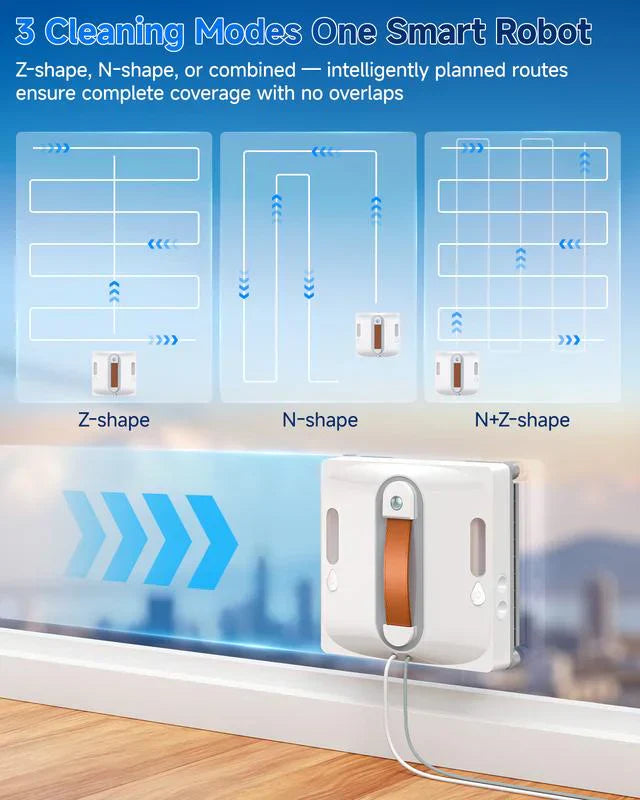 🧹✨ Fensterreinigungsroboter mit Smart Dual Spray – 8-facher Sicherheit, streifenfrei & zeitsparend ✨🧹 Ideal für Hochhaus-Bewohner und glatte Oberflächen!