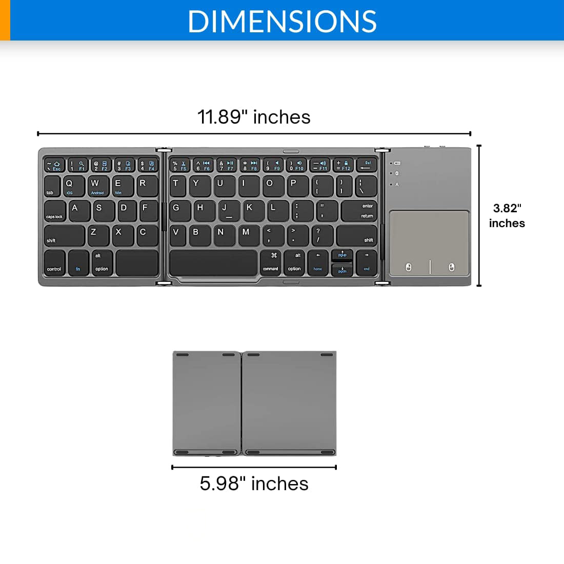 ⌨️📱 Ultradünne faltbare Mini-Bluetooth-Tastatur ✨⚡ – kabellos, leise, ideal für Tablet & Laptop, perfekt für Home-Office & Business-Reisen, klappbar & stylisch