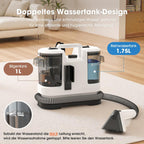 💎✨ 4-in-1 Heisswasser-Stoffreiniger 🧼🏆 Professionelle Tiefenreinigung für Sofa, Teppich & Auto – Flecken weg in 3 Schritten. Dual-Tank, ergonomisch, leise & schonend. Für anspruchsvolle Haushalte.