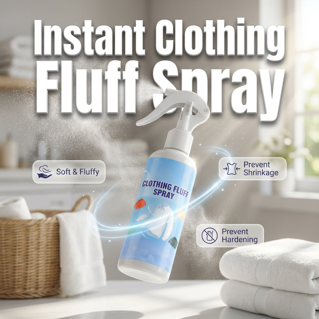 ✨👕 Fabric Smoothing Spray – Bügelfrei in 1 Minute 💨⚡ Knitterfrei ohne Bügeleisen. Ideal für unterwegs & Zuhause. Frischeduft & pflegend. Jetzt sparen!