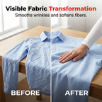 ✨👕 Fabric Smoothing Spray – Bügelfrei in 1 Minute 💨⚡ Knitterfrei ohne Bügeleisen. Ideal für unterwegs & Zuhause. Frischeduft & pflegend. Jetzt sparen!