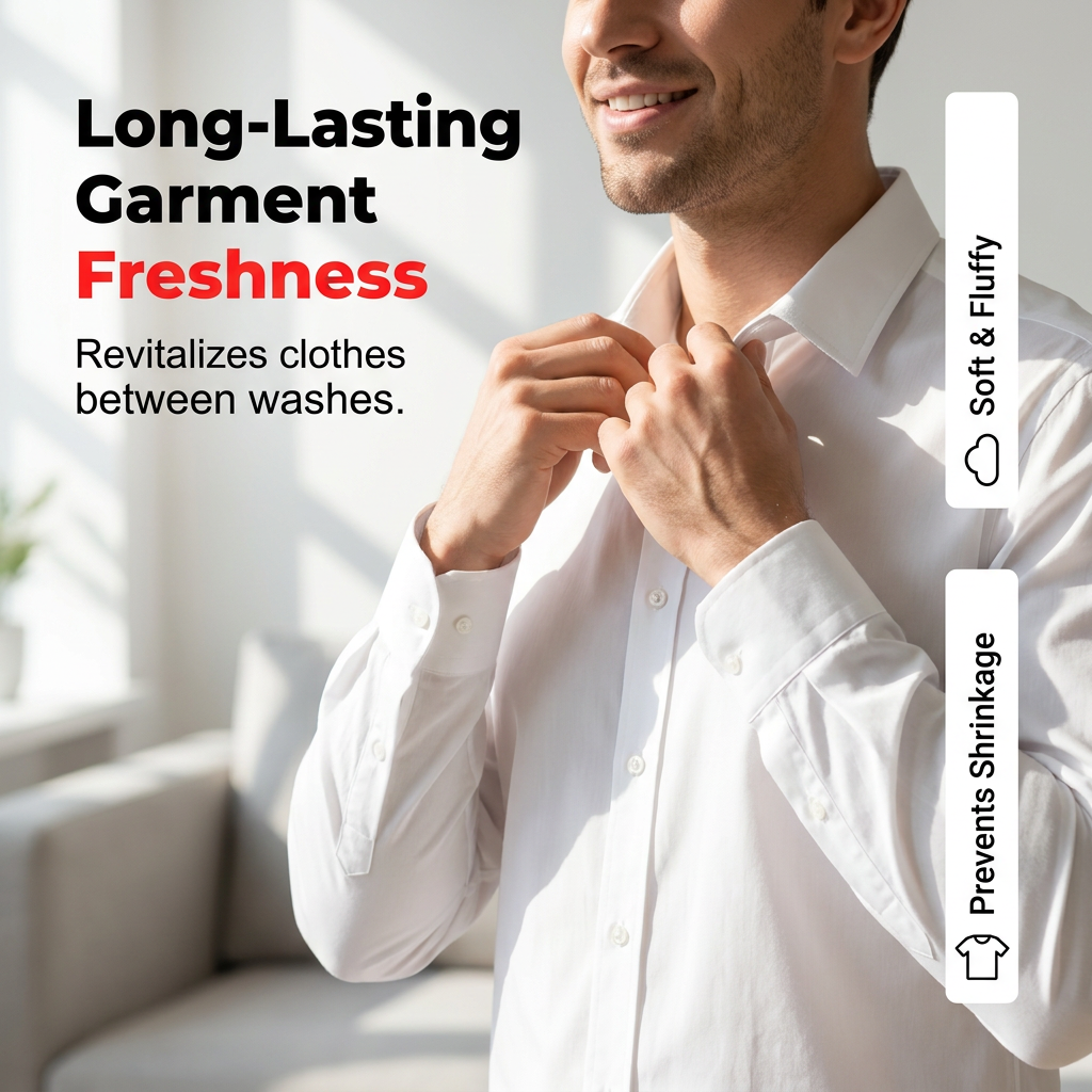 ✨👕 Fabric Smoothing Spray – Bügelfrei in 1 Minute 💨⚡ Knitterfrei ohne Bügeleisen. Ideal für unterwegs & Zuhause. Frischeduft & pflegend. Jetzt sparen!