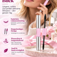 Wasserdichte Mascara mit zwei Bürsten für mehr Volumen und Länge-Gcom