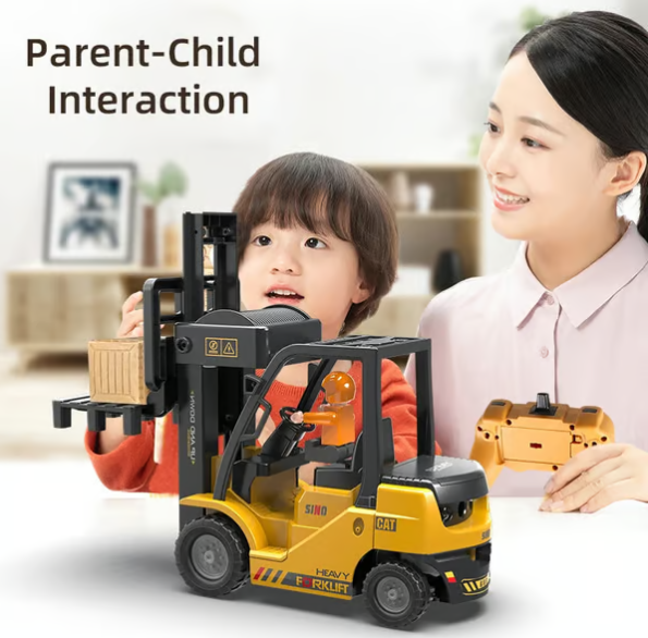 🔥 Beschränkte Zeit 40% Rabatt 🔥 RC Gabelstapler mit Lichten, Musik, Spray ⏰ Kostenloser Versand