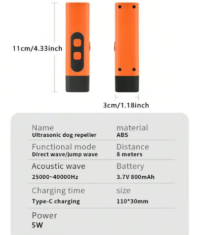 🐕‍🦺🚫【Ultraschall-Hundeschreck – 100% human & effektiv】✅ Soforthilfe bei Hundebegegnungen⚠️ – Leise für Menschen, unschädlich für Tiere🌿. Dein diskreter Schutz für Stadt, Joggen & Reisen🔒