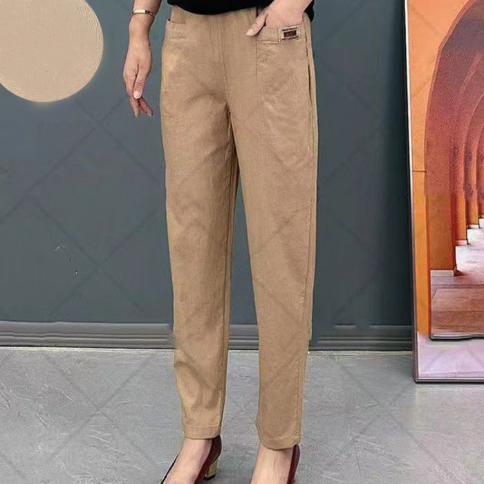 🔥KAUFEN SIE 2 UND ERHALTEN SIE 10 % RABATT💝Damen Elastische Baumwollhose