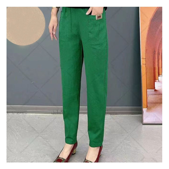 🔥KAUFEN SIE 2 UND ERHALTEN SIE 10 % RABATT💝Damen Elastische Baumwollhose