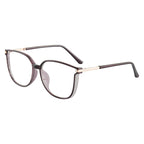 Ideales Geschenk - Modische HD Anti-Blulicht-Brille mit großem Rahmen für Damen