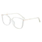 Ideales Geschenk - Modische HD Anti-Blulicht-Brille mit großem Rahmen für Damen