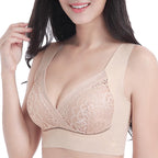 🔥Heißer Verkauf 49 % RABATT🔥Plus-Size-Komfort-BH aus Spitze mit kabelloser Stützfunktion