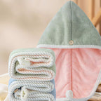 🧖‍♀️🧖‍♂️ Doppelt verstärkte Schnell-Trocken-Haartrockenhaube – Stark saugfähig 💧, praktischer Druckknopf, schnell trocknendes Haar nach dem Duschen 💨, umweltfreundliches Material & langlebiges Design