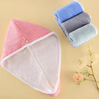 🧖‍♀️🧖‍♂️ Doppelt verstärkte Schnell-Trocken-Haartrockenhaube – Stark saugfähig 💧, praktischer Druckknopf, schnell trocknendes Haar nach dem Duschen 💨, umweltfreundliches Material & langlebiges Design