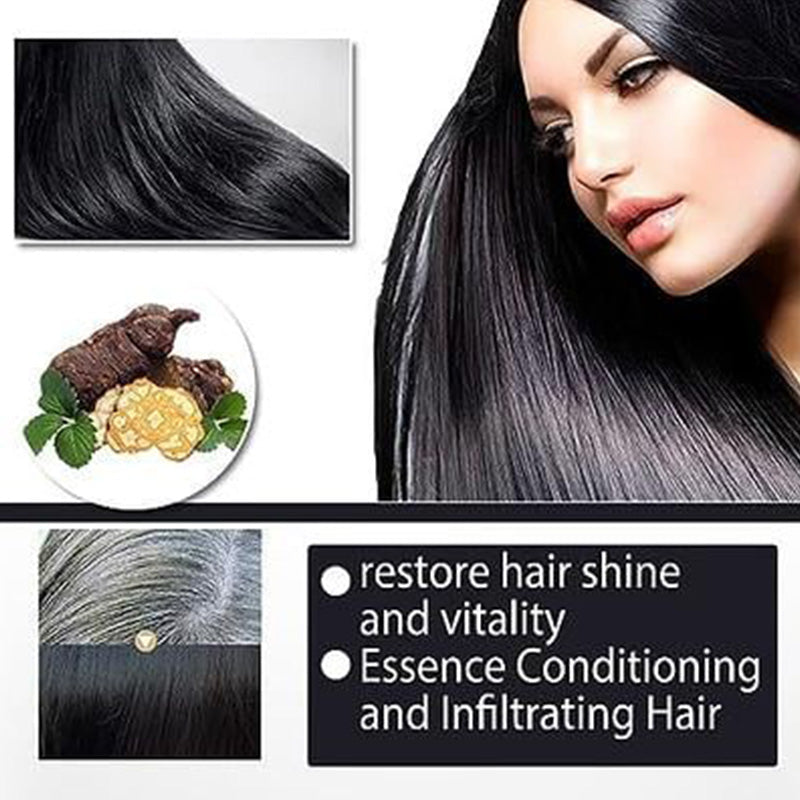 Shampoo zum Färben grauer Haare auf pflanzlicher Basis