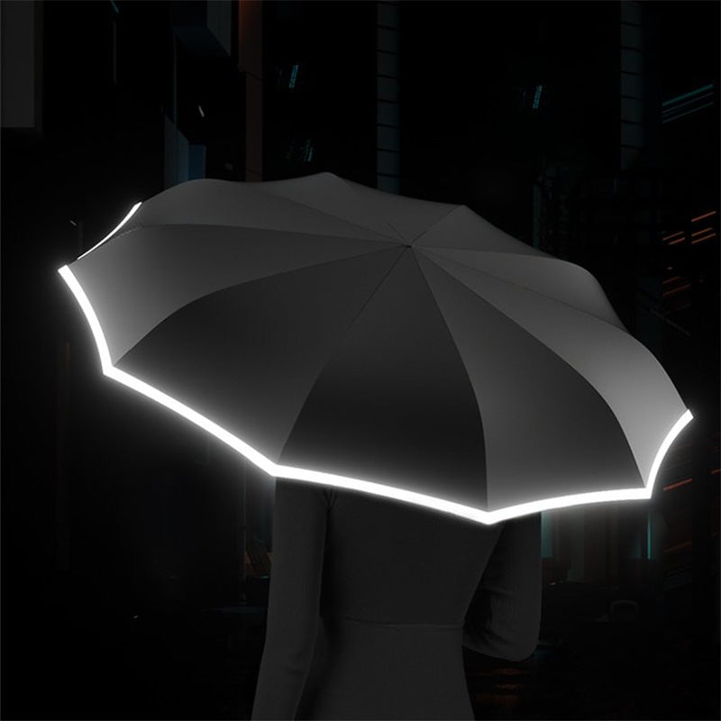 🌧️🌞51% Rabatt🌂🌂Reflektierender Sicherheitsstreifen Ringschnalle Regenschirm