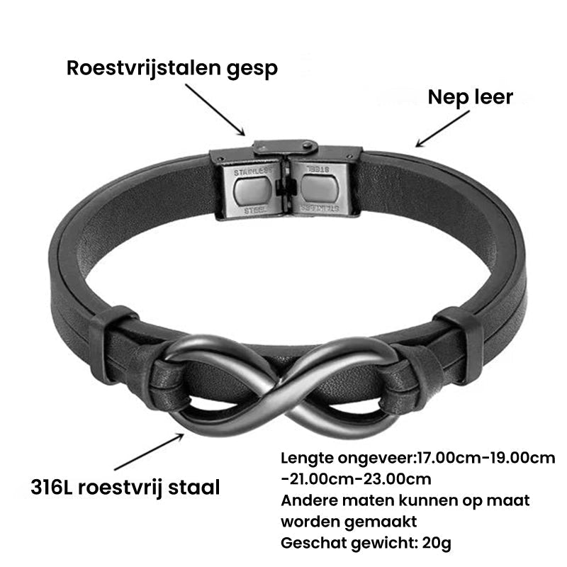 Für die Liebe - “Erinnere dich, wer der König ist, und richte deine Krone“ Unendlichkeits-Armband