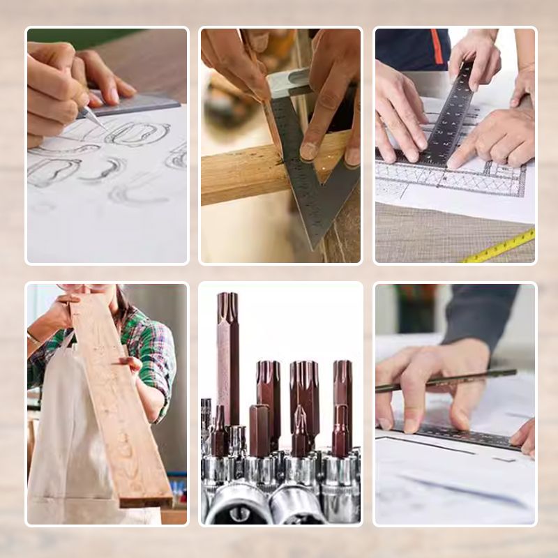 Holzbearbeitung Dreieck Lineal 7-12-Zoll