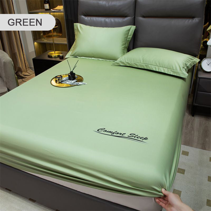 ❄️Sommer Eiskühlung seidiges Spannbettlaken und Kopfkissenbezug Set