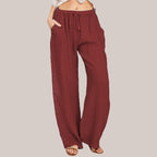 🔥👗LETZTER TAG – 49% OFF Bequeme Leinen-Baumwoll-Hosen für Damen, luftig & elegant ☀️🌿 Perfekt für Sommer, Homeoffice & Reisen – atmungsaktiv, weite Bein-Passform