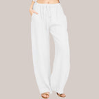 🔥👗LETZTER TAG – 49% OFF Bequeme Leinen-Baumwoll-Hosen für Damen, luftig & elegant ☀️🌿 Perfekt für Sommer, Homeoffice & Reisen – atmungsaktiv, weite Bein-Passform