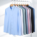 Schmutzabweisendes, wasserdichtes Stretch-Business-Hemd für Herren