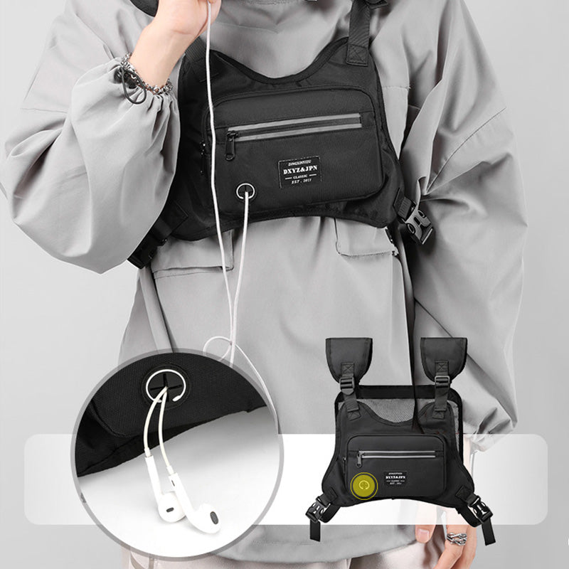 Leichte, atmungsaktive Sportbrusttasche mit mehreren Taschen