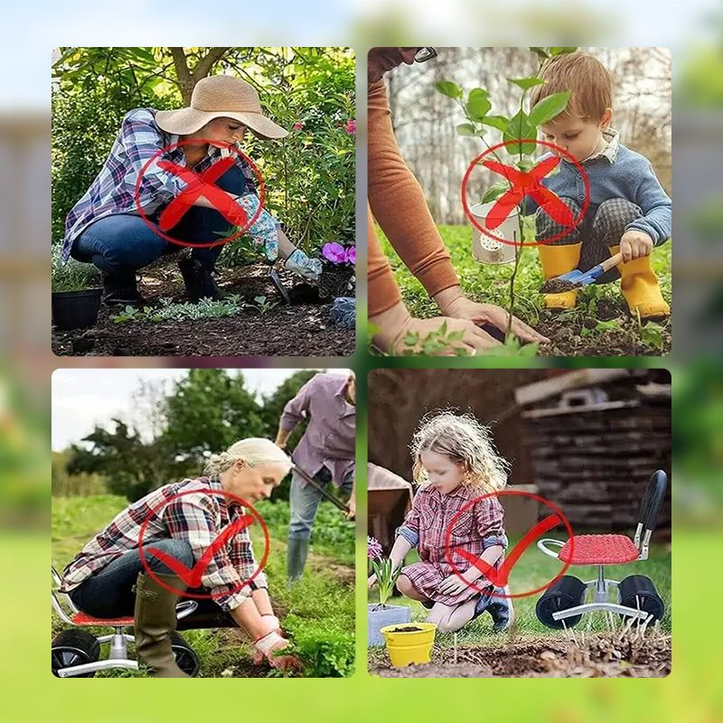 Um 360° verstellbarer, drehbarer Gartenwagen